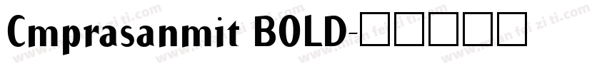 Cmprasanmit BOLD字体转换